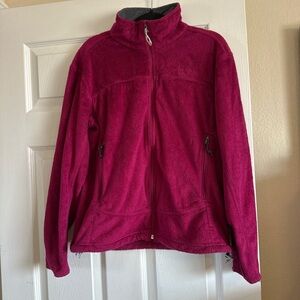 Mountain Hardwear Fuchsia Pink Full-Zip Fleece Jacket